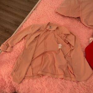 Pink never worn barbiecore professional shoulder pads blazer